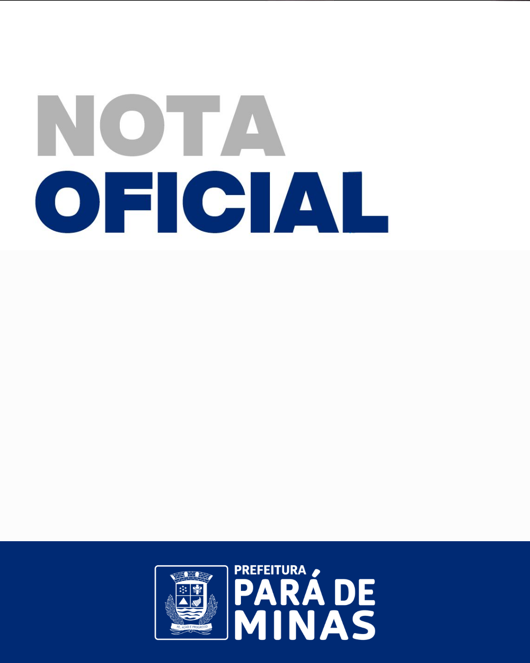 Nota oficial